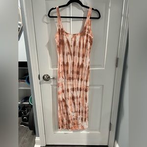 Billabong tyedye pink fitted dress